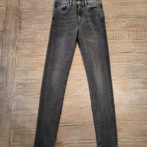 LEVIS Black Made & Crafted Silver High Skinny Selvedge Jeans Mens 28x30 Blue Tab